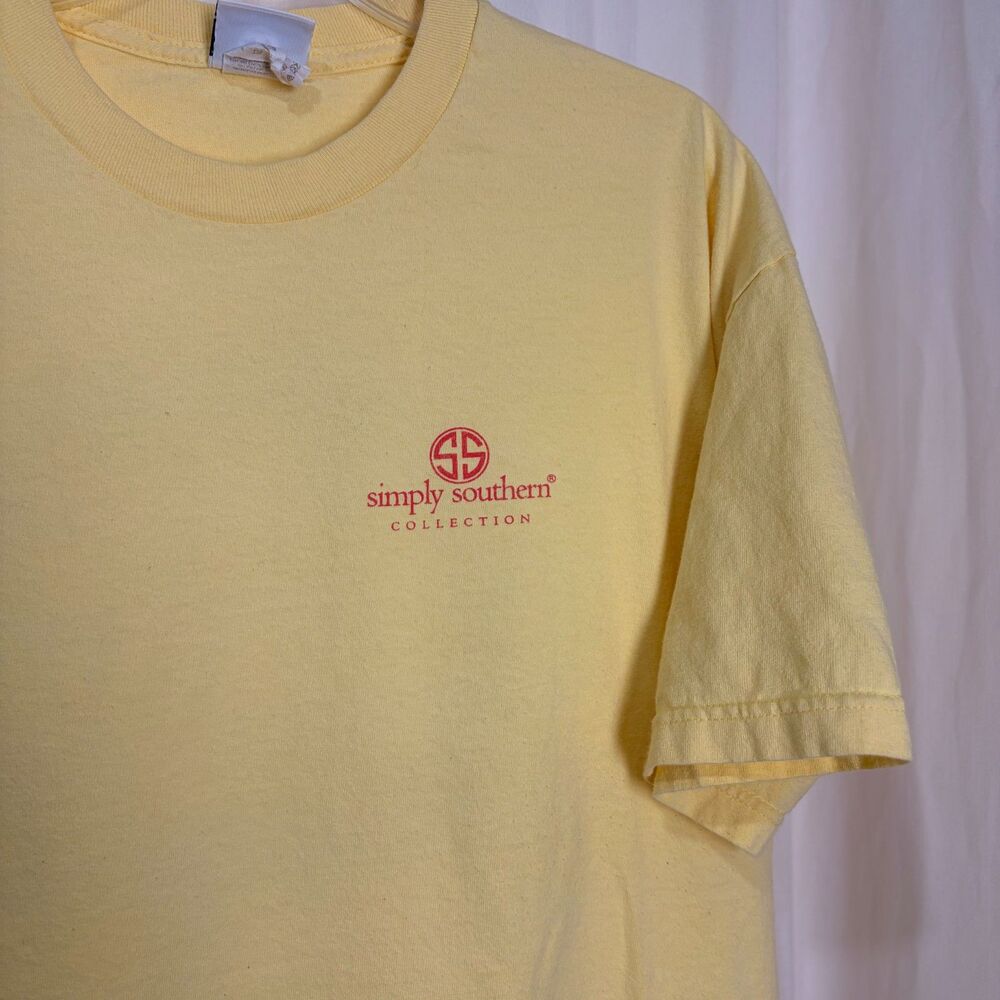 Simply Southern Charms of the South Graphic T-Shirt Yellow Size XL - Picture 2 of 5